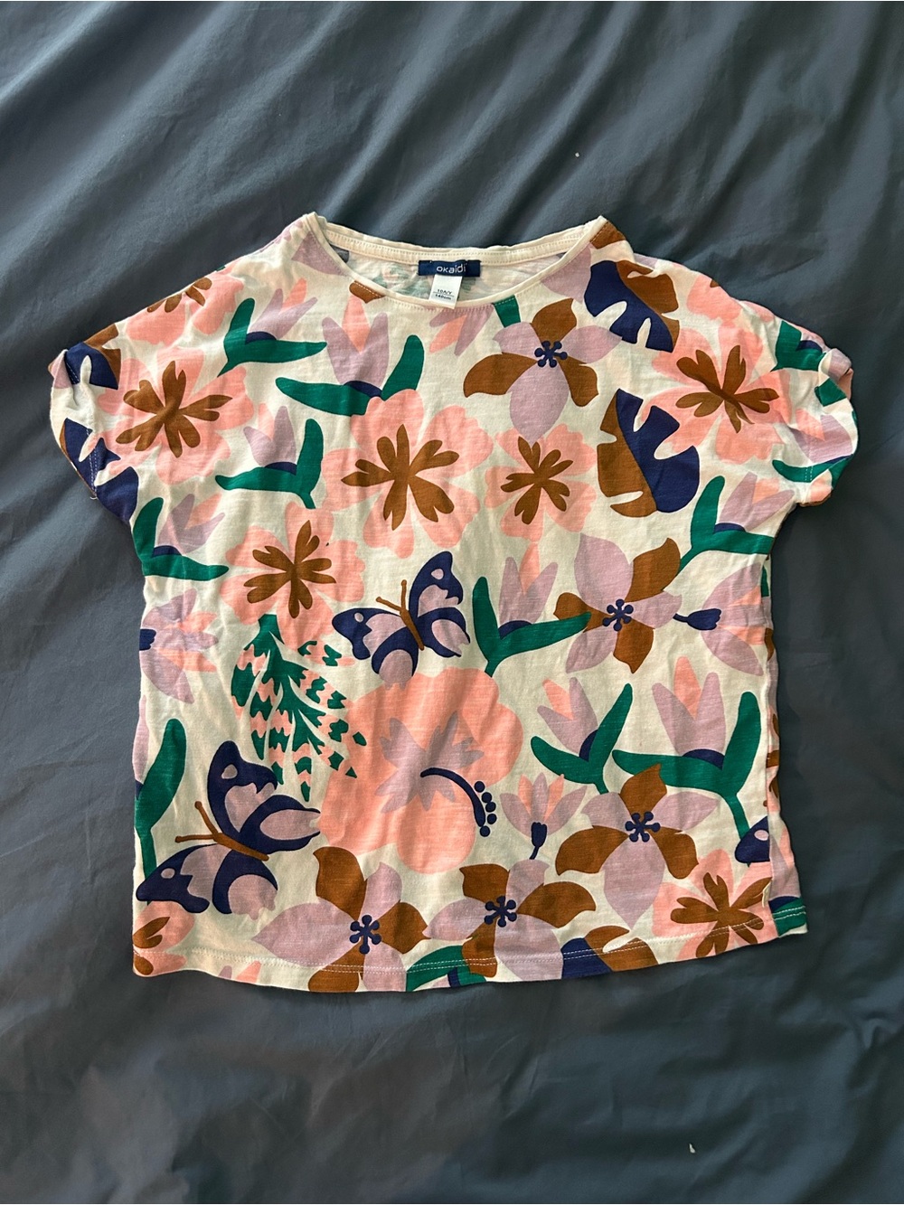 5/15 ⭐️Okaidi Girls' Multicolor Printed Tee